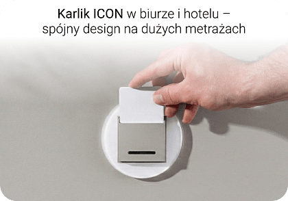 Karlik ICON w biurze i hotelu – spójny design na dużych metrażach