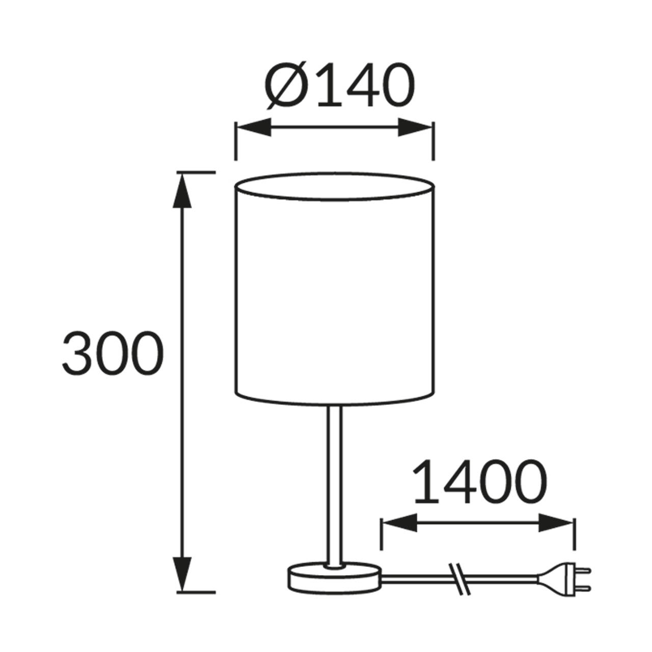 Lampka stołowa ANGES GREY E14 40W szary/chrom STRUHM 03147