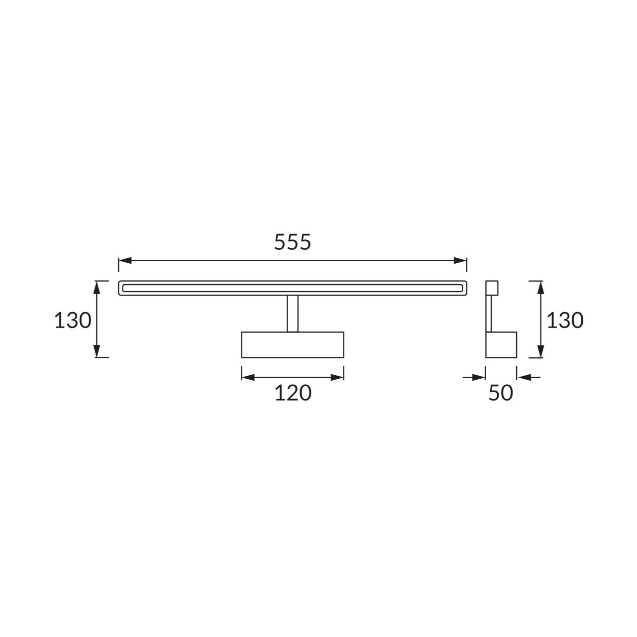 Oprawa ścienna LED MARTA (kanarya) kinkiet łazienkowy lampa 12W 4000K 850lm IP44 chrom STRUHM 03576