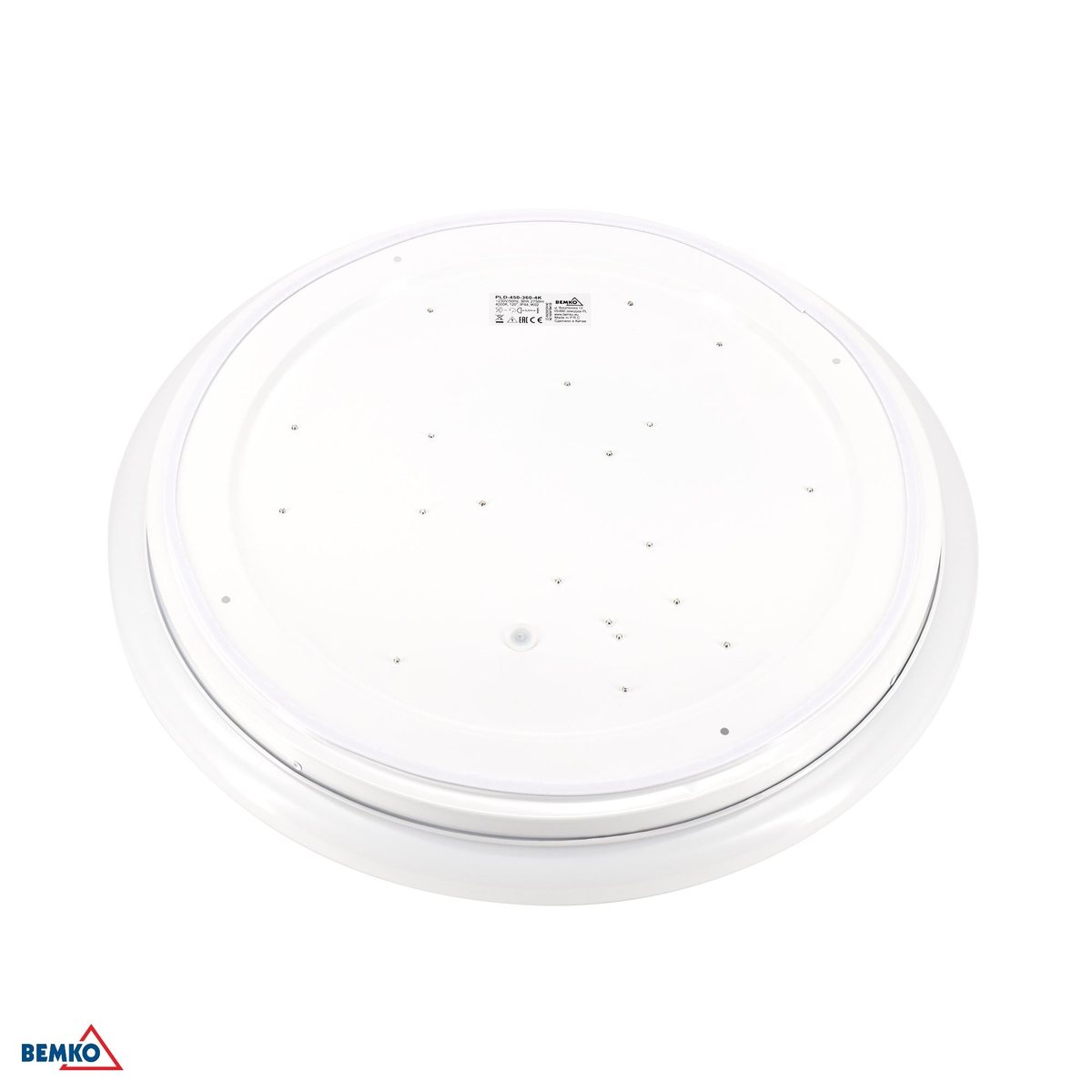 Plafoniera PLATO — strona montażowa