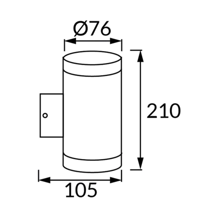 Oprawa elewacyjna, Kinkiet Struhm 03016