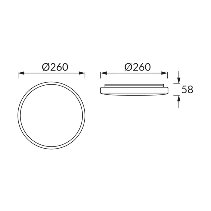 Plafon sufitowy Struhm 03516