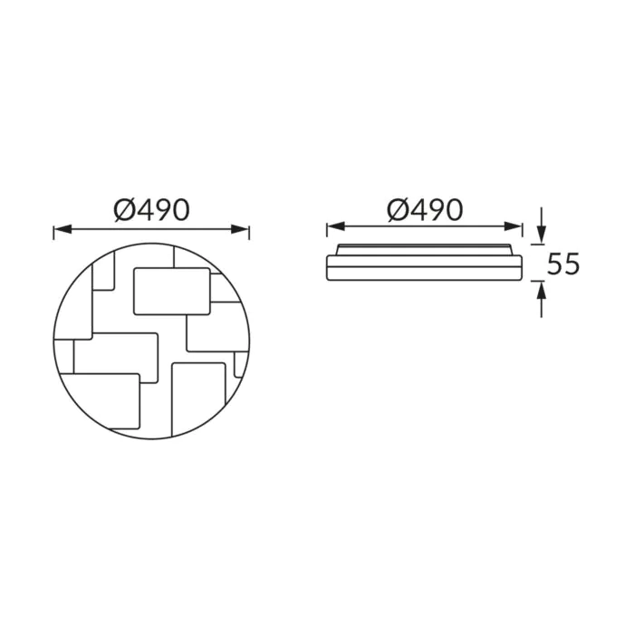 Plafon sufitowy, Plafon dekoracyjny Struhm 03642
