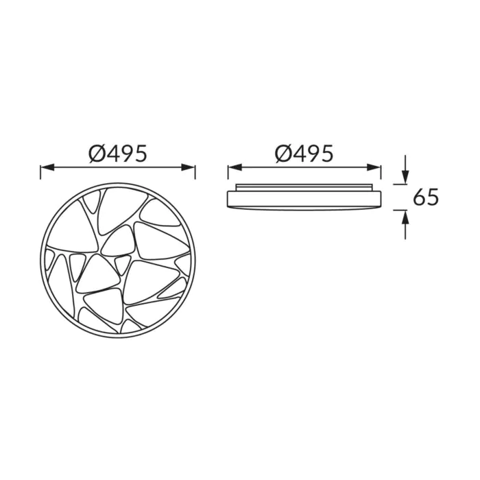 Plafon sufitowy, Plafon dekoracyjny Struhm 03726