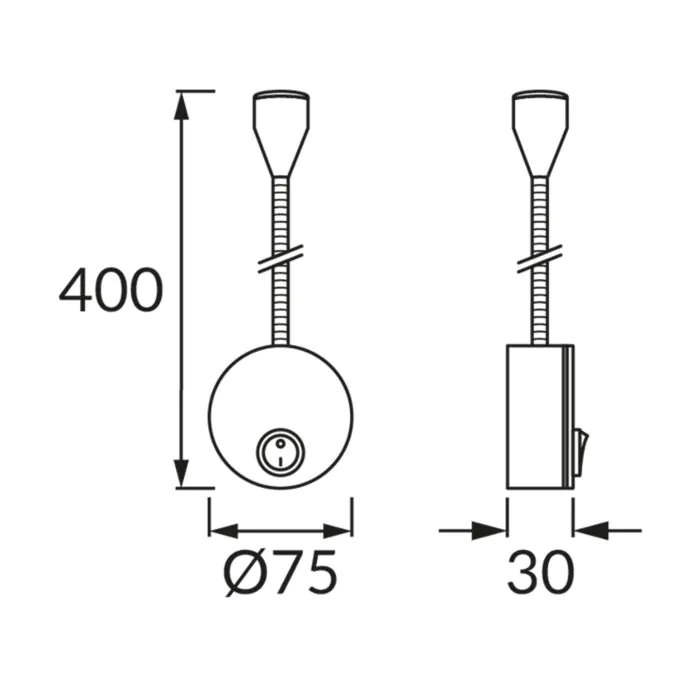 Kinkiet, Lampa ścienna Struhm 03740