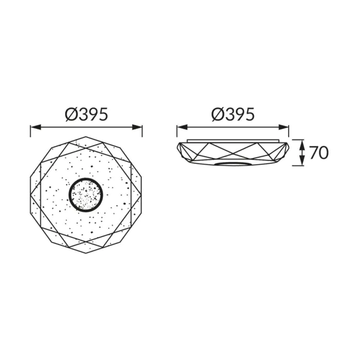 Plafon sufitowy, Plafon dekoracyjny Struhm 03845