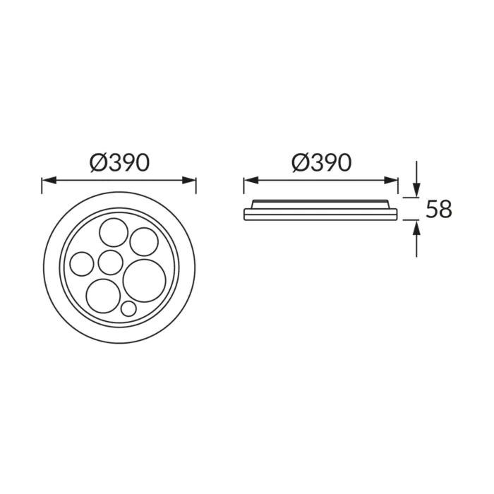 Plafon sufitowy, Plafon dekoracyjny Struhm 03865