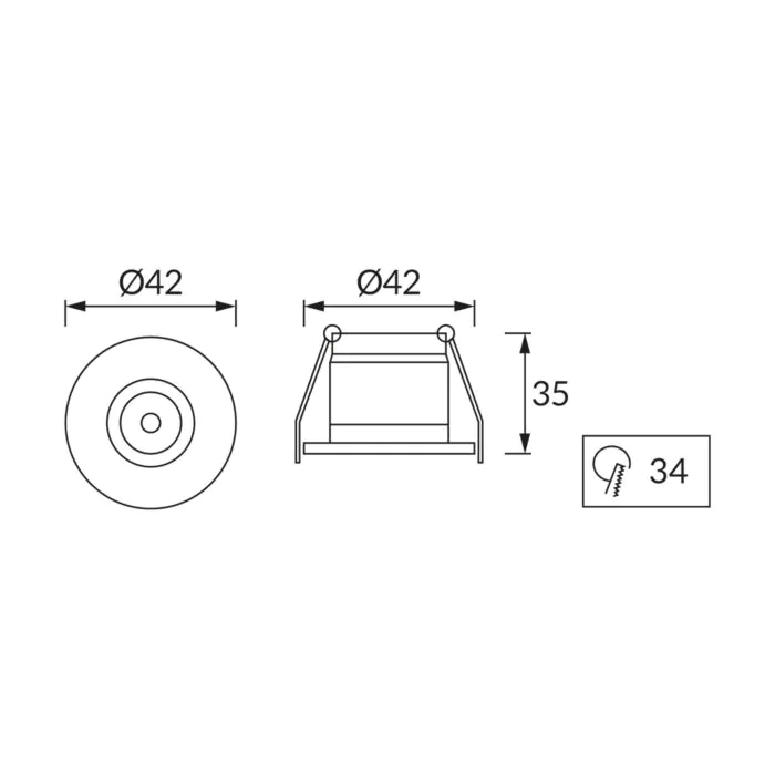 Oprawa downlight, Oprawa wpuszczana Struhm 03888