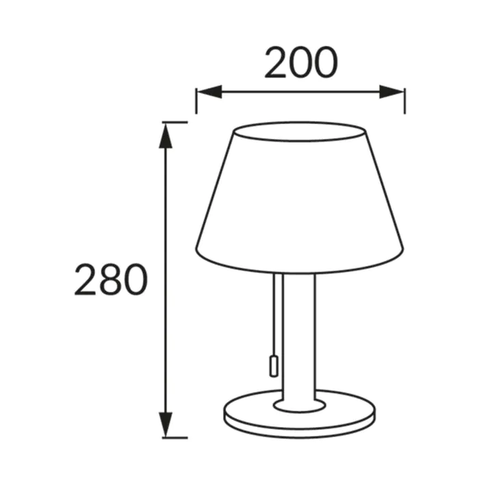 Lampka stołowa, Lampka solarna, Oprawa solarna Struhm 04371