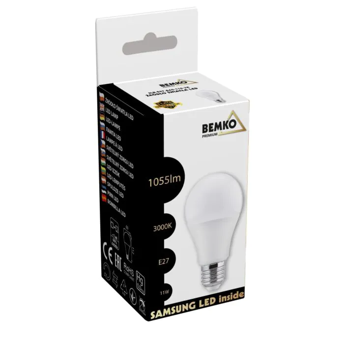Żarówka LED Bemko D84-SLB-E27-A60-110-3K