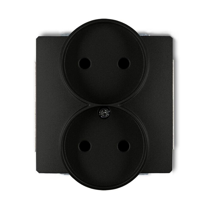 Gniazdo podwójne Karlik 12DGPR-2p