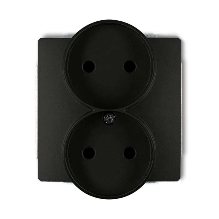 Gniazdo podwójne Karlik 12DGPR-2p