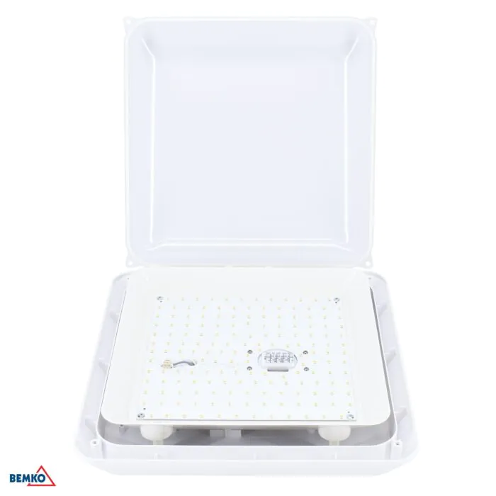 Plafon sufitowy, Plafon hermetyczny, Plafon z czujnikiem ruchu Bemko C36-PSF712-304-MD