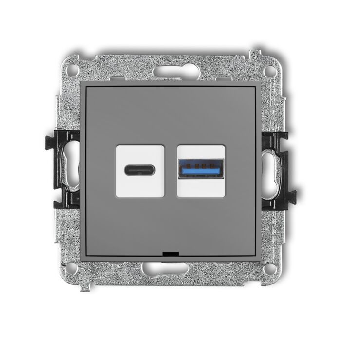 Gniazdo USB Karlik 27MCUSBBO-8