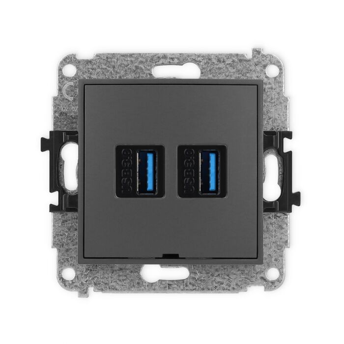 Gniazdo USB Karlik 28IGUSBBO-6