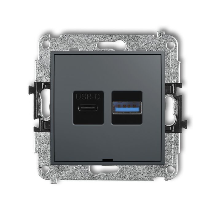 Gniazdo USB Karlik 28MCUSBBO-8