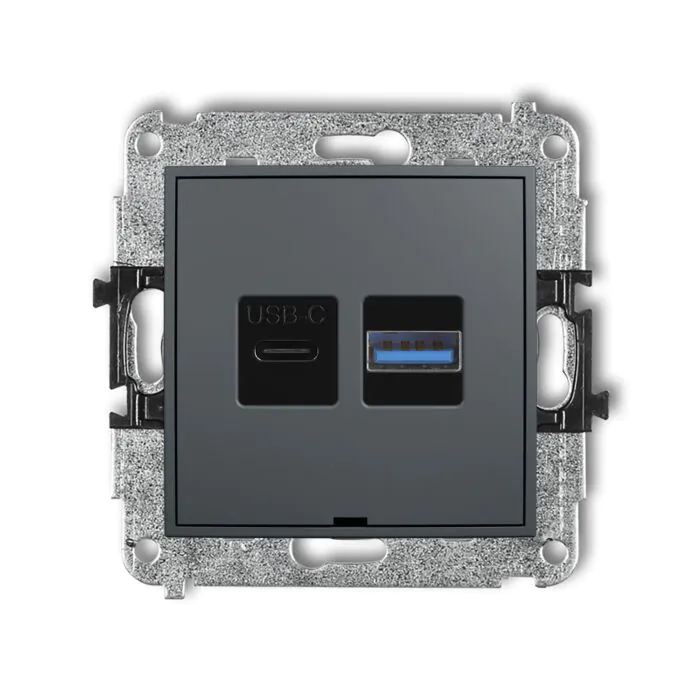Gniazdo USB Karlik 28MCUSBBO-8