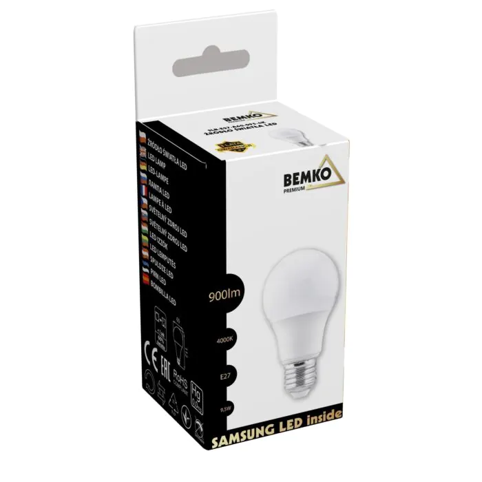 Żarówka LED Bemko D84-SLB-E27-A60-095-4K