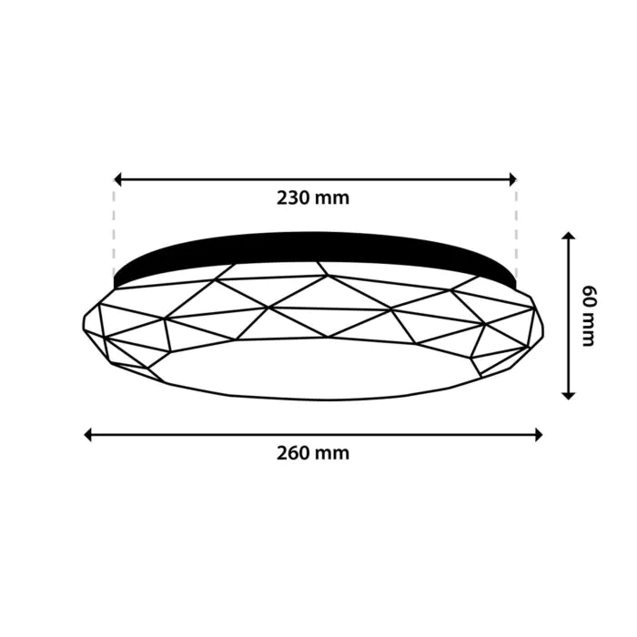 Plafon sufitowy, Plafon dekoracyjny Lumiled LUMPLA0152