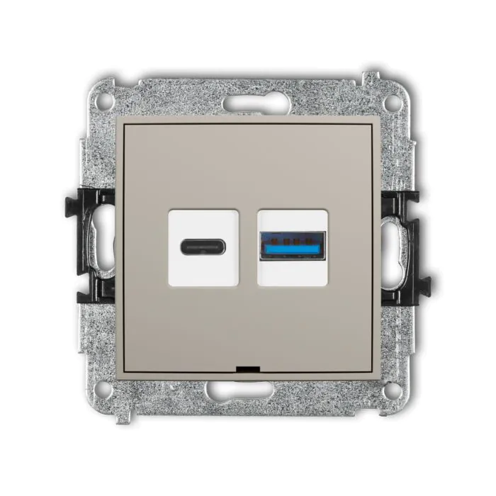 Gniazdo USB Karlik 60MCUSBBO-8