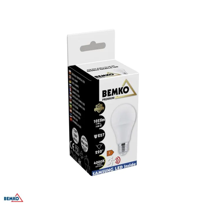 Żarówka LED Bemko D84-SLB-E27-A60-110-4K-MS