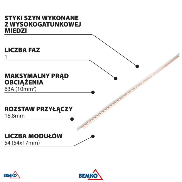 Szyna łączeniowa Bemko A19-BBM-1F