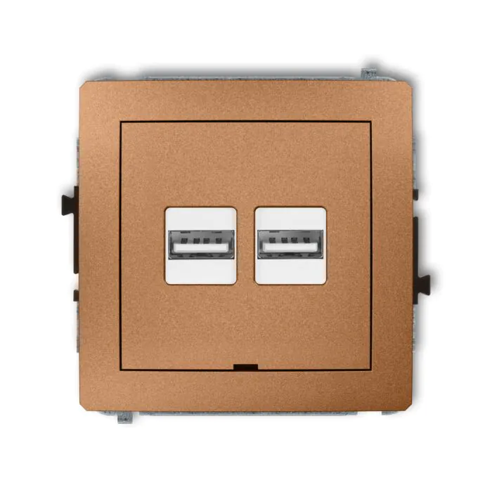 Gniazdo USB Karlik 8DCUSBBO-6
