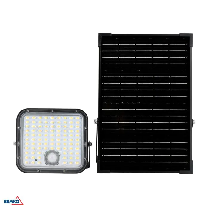 Naświetlacz LED, Naświetlacz solarny, Oprawa solarna Bemko C83-SOP-030BL-CCT-PIR