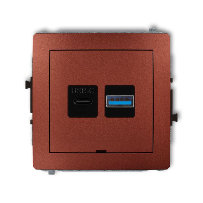 Gniazdo USB Karlik 9DCUSBBO-8