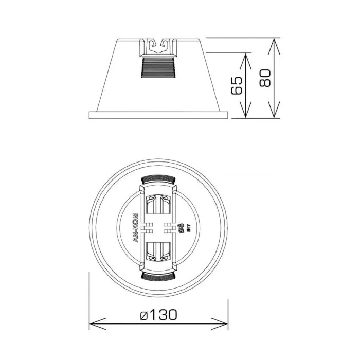 Uchwyt betonowy w tworzywie An-kom B931504