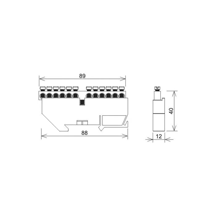 Listwa szynowa zerowa An-kom R739556