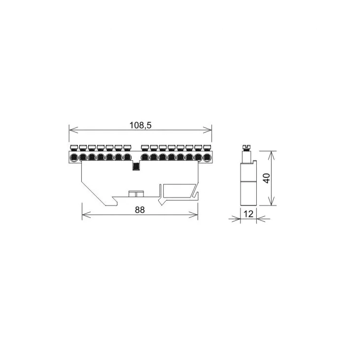 Listwa szynowa zerowa An-kom R739560