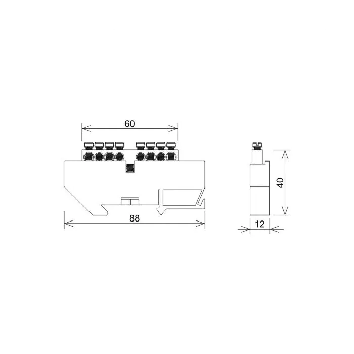 Listwa szynowa zerowa An-kom R739616