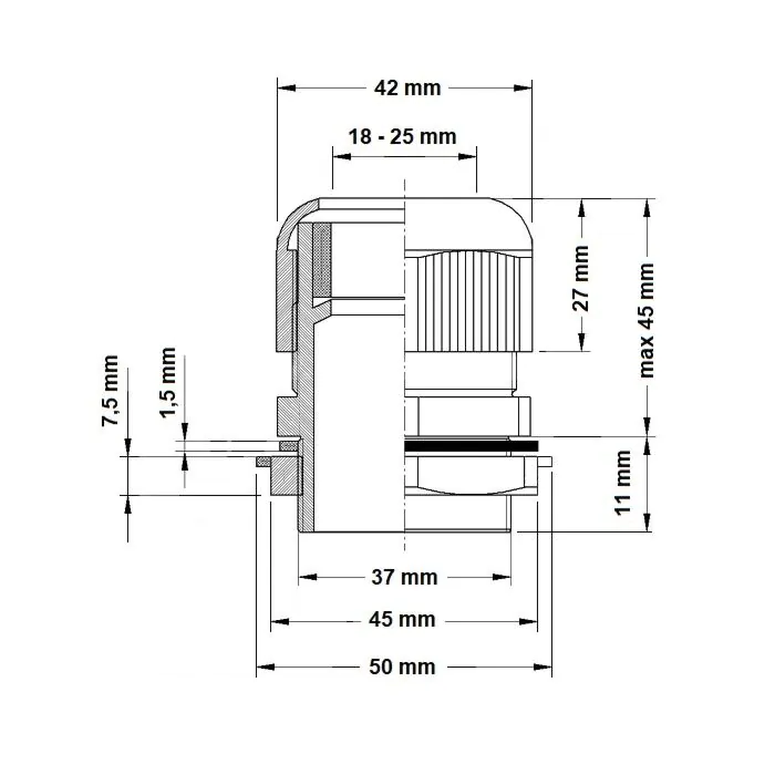 Dławik kablowy Simet 89060002