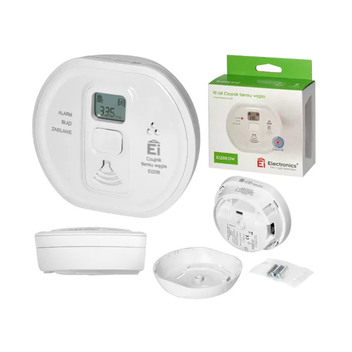 Czujnik tlenku węgla (czadu) EI Electronics EI208DW