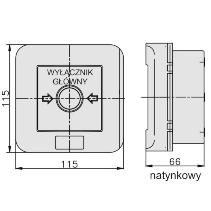 Wyłącznik alarmowy Elektromet 921440