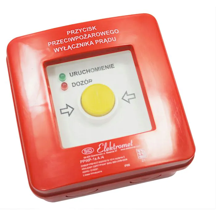 Wyłącznik przeciwpożarowy Elektromet 904400
