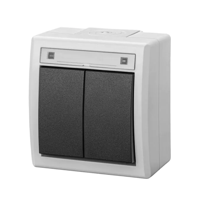 Włącznik podwójny (świecznikowy), Włącznik hermetyczny Elektro-Plast Nasielsk 5002-10
