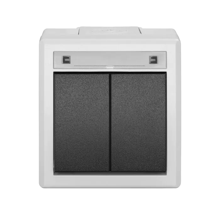 Włącznik podwójny (świecznikowy), Włącznik hermetyczny Elektro-Plast Nasielsk 5002-10