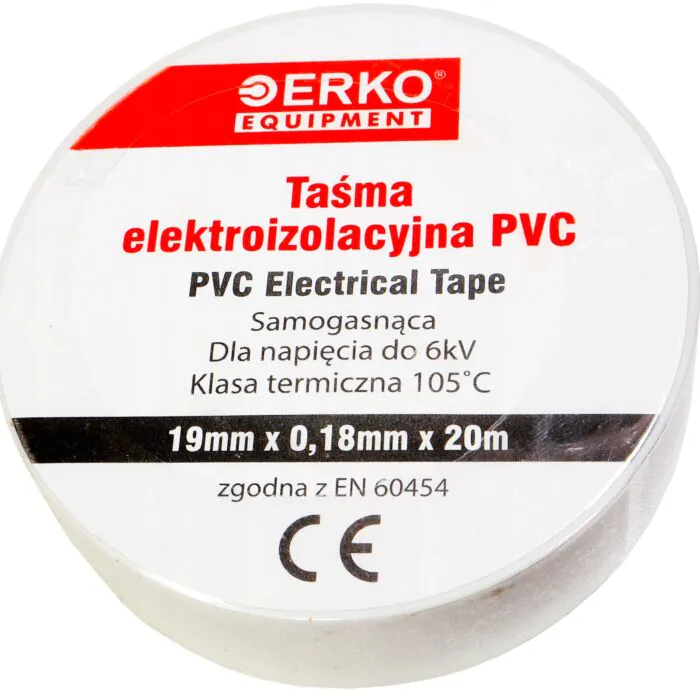 Taśma izolacyjna Erko TPVC_19-20-BIALA/1