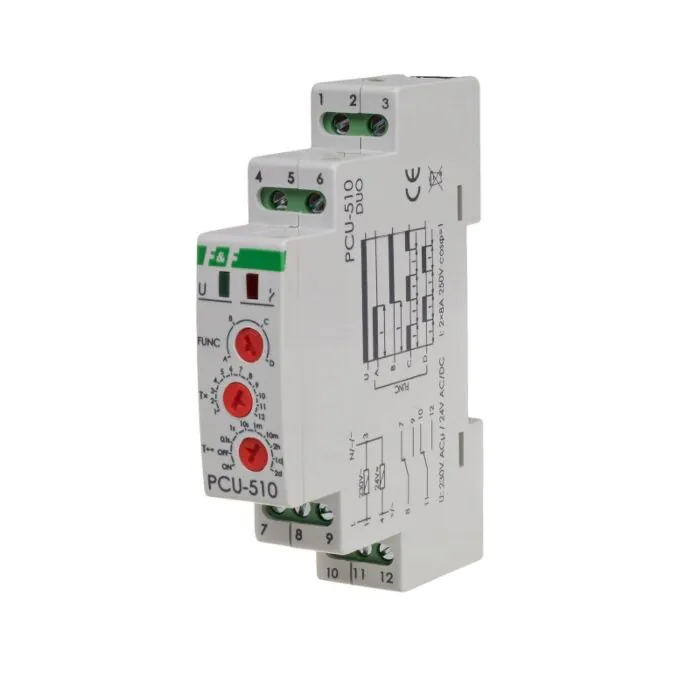 Przekaźnik czasowy F&F PCU-510DUO