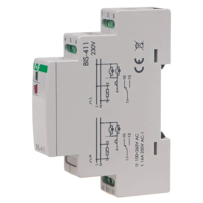Przekaźnik bistabilny modułowy F&F BIS-411