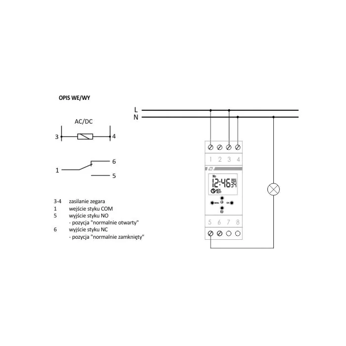 Programator czasowy tygodniowy F&F PCZ-521