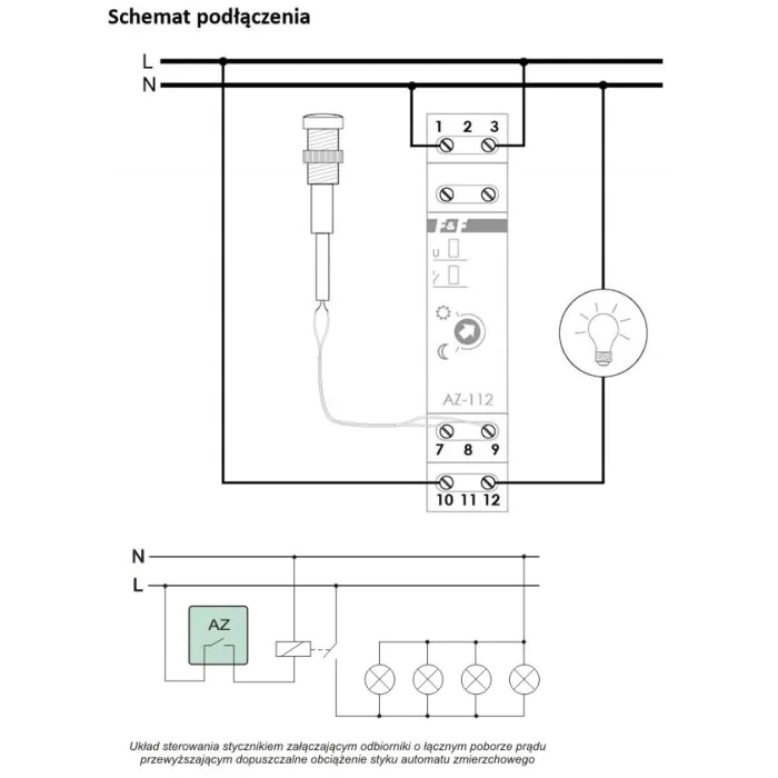 Automat zmierzchowy modułowy F&F AZ-112