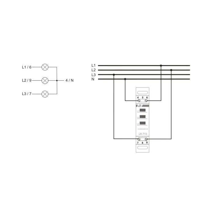 Lampka sygnalizacyjna F&F LK-713K