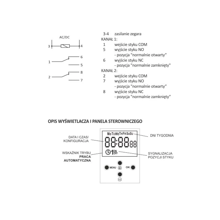 Programator czasowy astronomiczny F&F PCZ-526.2