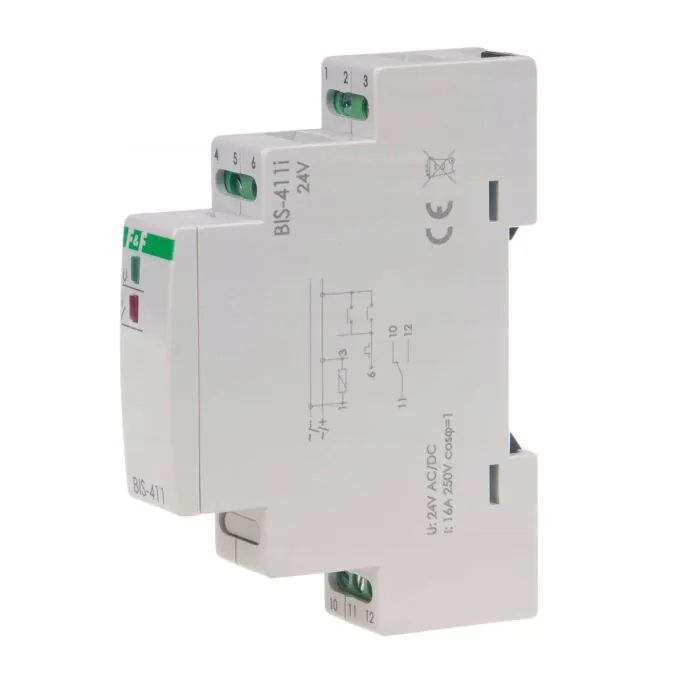 Przekaźnik bistabilny modułowy F&F BIS-411-LED-24V