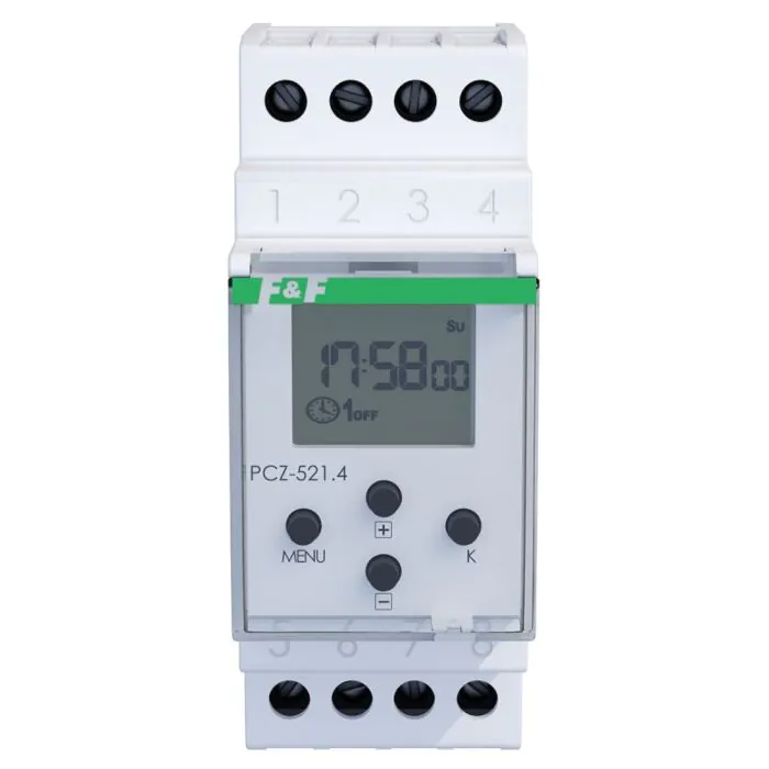 Programator czasowy tygodniowy F&F PCZ-521.4