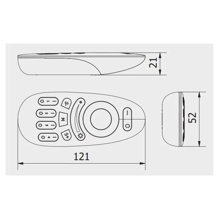 Pilot do kontrolera RGBW GTV LD-KONML-RGBW-PIL