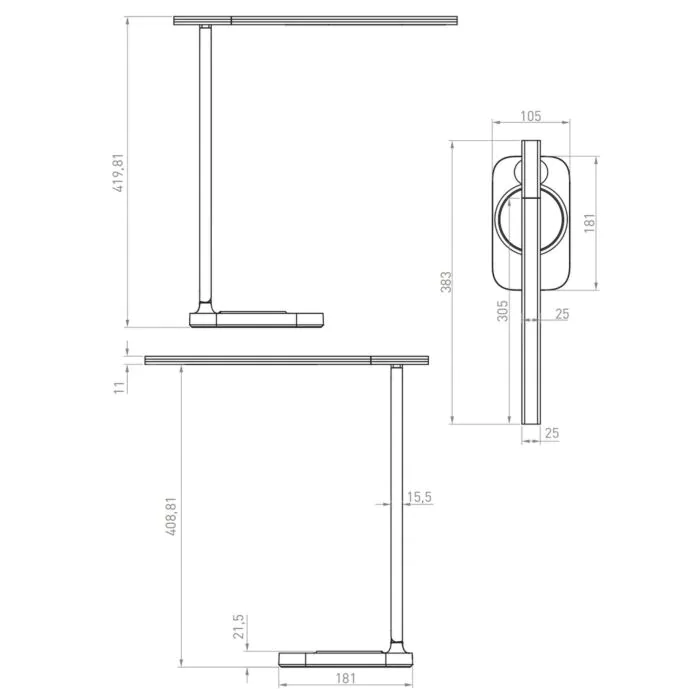 Lampka biurkowa GTV LB-BRE8W-15-DEC